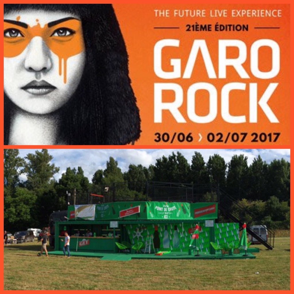 Stand partenaire animé par Be Event Sensation lors d'un festival de musique