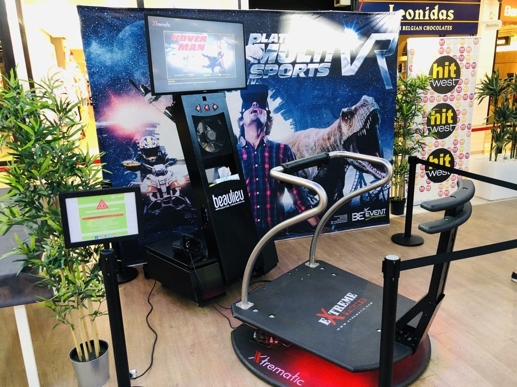 Plateforme Multi-Sports VR installée au centre commercial Beaulieu à Nantes